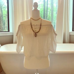 White off shoulder blouse